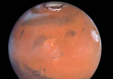 Mars image from NASA Hubble Space Telescope Collection.